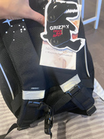 Ранец школьный Grizzly суперлегкий с анатомической спинкой, на ножках, с мешком для обуви, для мальчика, RAm-385-4/1 #31, Александра Г.