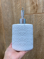 Диспенсер для жидкого мыла керамический ND Play "Ornament" / Дозатор для моющего средства для ванной и кухни (размер: 11,6х6,1х18,8 см) #21, Динара И.