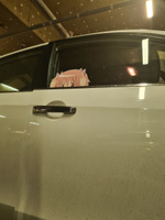 Стикер наклейки на автомобиль на капот авто Аниме Девушка Anime Tyan v.35 25х12 см 2 шт #2, Евгений К.