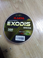 Карповая леска для рыбалки KAIDA EXODIS Sinking 0,405мм / 19,44кг / 300м #14, Валерий П.