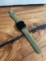Силиконовый ремешок для умных часов Apple Watch series 1-8 и Эпл Вотч SE 38-40-41 mm / Спортивный ремешок браслет для смарт часов Эппл Вотч (Watch Sport Band), Темно-Зеленый #77, Сергей К.