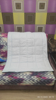Одеяло стеганое в кроватку для новорожденного MamiBro, размер 90х110 см, 100% хлопок, голубой #7, Михаил Д.