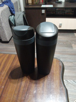 Термокружка для кофе и чая 'Лайт' пластиковая на 450 мл, хранит тепло 2ч, цвет черный #7, Елизавета Г.