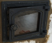 Дверка печная Везувий ДТ-3С (Бронза) чугунная топочная (290х250) Жаростойкое стекло в комплекте #7, Dr. W