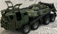 Игрушечная военная машинка тягач с танком, Нордпласт, боевая машина, военная техника, игрушки для мальчиков #33, Маргарита А.