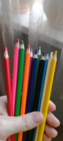 Карандаши цветные супер мягкие для рисования детские Каляка-Маляка Премиум, набор 12 цветов, 8B #1, Анастасия Д.