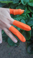 Силиконовый нож секатор садовый  на палец для дачи огорода сада для чистки овощей и фруктов, с лезвием для сбора урожая ягод цветов #2, Дина К.