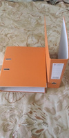 Папка регистратор с арочным механизмом LAMARK600 оранжевый, А4 PP 75 мм 480 листов, (набор 2 штуки) металлическая окантовка, собранная #73, иван п.