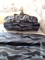 Комплект накладок на сиденья лодки 95х20х4 см, синий камуфляж комплект с сумкой оксфорд #35, Алексей Д.