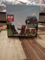 Конструктор Майнкрафт "Деревня" 4в1, 803 детали / Игровой набор Minecraft myworld + фигурки #69, валентина п.