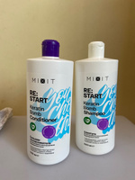 MIXIT Шампунь для волос и бальзам кондиционер: набор восстанавливающий увлажняющий с кератином Restart #212, Альбина П.