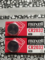 Батарейка литиевая Maxell CR2032 3V 2шт #19, Сергей 