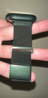 Ремешок UNIQ Dante для смарт часов Apple Watch 45 / 44 / 42 mm / мм / на умные часы Эпл Вотч серии 3, 4, 5, 6, 7, 8 и SE плетеный из нержавеющей стали, зеленый #7, Жанна З.