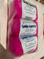 Пряжа Lana Gatto - Maxi Soft (А3088 - фуксия неон), 90м/50г, 3 шт. (Лана Гатто - Макси Софт/Maxisoft) #119, Юлия Б.