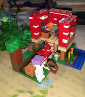 Конструктор LX My World Грибной дом, 272 детали подарок для мальчика, для девочки, набор майнкрафт, лего совместим, совместим с Lego Minecraft #47, Галина Ш.
