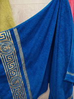 Вышневолоцкий текстиль Полотенце для ванной, Хлопок, 70x130 см, синий #15, Оксана Б.