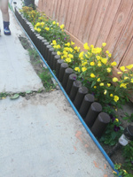 Бордюр гибкий 2,5м декоративный садовый "Лесок" коричневый, ограждение для сада, цветника и грядок #5, Валерия А.