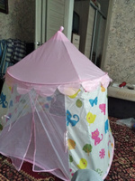 Детский игровой домик , палатка для дома и улицы мальчику и девочке розовая крыша #15, Олеся Я.