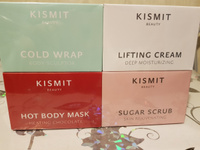 Kismit Beauty Набор косметики для ухода за кожей: скраб для тела антицеллюлитный, крем для тела увлажняющий лифтинг, холодное и горячее обертывания для похудения #49, Грэтта Ш.