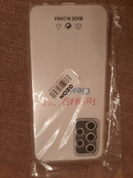 Силиконовый чехол для Samsung A52 c защитой камеры прозрачный / Тонкий защитный чехол накладка на Самсунг А52 / Чехол бампер с протекцией от прилипания #96, Лина Ф.