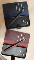 Чехол книжка luxury для Xiaomi Redmi 10C и Poco C40 / Редми 10С и Поко С40 (Бордовая со шнурком) #42, Юлия С.