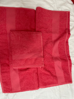Набор полотенец махровых 4 шт, (2 шт 50х90см, 2 шт 70х130см) бирюзовый и розовый цвет, полотенце махровое, полотенце банное, набор полотенец подарочный #107, Алексей Ж.