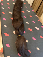 Канекалон для волос, пряди для плетения косичек, цвет темный шоколад, длина 130 см #41, Юлия А.
