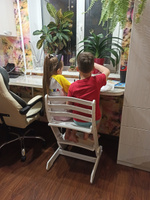 Складной растущий стул детский для школьника BUBAKA белый #50, Лилия К.