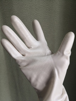 Перчатки хозяйственные ST Premium touch размер S, для бытовых нужд виниловые с гиалуроновой кислотой, средней толщины Япония #8, Анна З.