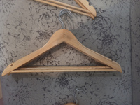 Вешалки для одежды, Formula Tepla, набор вешалки - плечики деревянные 10 шт 44,5 см, натуральные #63, Александр Д.