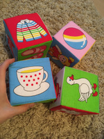 Кубики для малышей развивающие "Предметы", мягкие / обучающие, Мякиши #63, Анастасия Г.