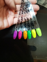 LUNALINE Неоновый гель лак для ногтей, цветной гель-лак для маникюра и педикюра, UV Neon цвет 10, 8 мл #96, Светлана С.