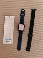 Металлический ремешок для умных смарт часов Apple Watch series 1-8 и Эпл Вотч SE Ultra 42-44-45-49 mm (milanese loop) / Ремешок миланская петля на магнитной застежке для часов Эпл, Черный #117, Сергей П.