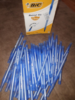Ручки шариковые масляные чернила, синяя, BIC Round Stic Classic, 0.32 мм, набор 60 штук #50, Арзу М.
