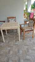 Стол деревянный для сада и дачи, квадратный, 80*80см, ХОЛЬМЕН #2, Валя Ц.