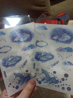 Наклейки для ежедневника и скрапбукинга из японской бумаги васи (washi). Эстетичные стикеры. #50, Алёна К.