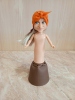 Кукла Баба-яга в ступе, ABS, PVC, полиэстер, 8,5х14,8х8,5 см #4, Оксана П.