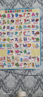 Алфавит плакат. Обучающий постер-плакат для начальной школы и детского сада "Алфавит и счет", Русский язык #8, Мохира С.