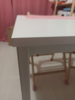 Стол кухонный 120х70 см прямоугольный Millwood Сеул, белый с белыми опорами, ЛДСП #3, Евгения А.