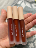 KLOG Тинт для губ матовый набор 3 шт. Fluffy Matte Lip Tint Set, 01 #112, Анна К.