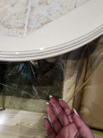 Скатерть силиконовая, гибкое стекло на стол, прозрачная пленка 80x150 см #92, Валерия Г.