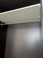 Штанга платяная IKEA KOMPLEMENT КОМПЛИМЕНТ, для гардеробной системы, 100 см, темно-серый #6, Виктория И.