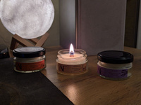 ART FEEL Набор ароматических свечей из 3-х ароматов Лаванда, Апельсин корица, Молоко и мёд по 50 мл #79, Дарья