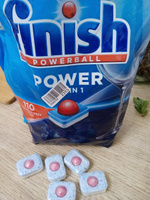 Таблетки Finish Powerball Power All in 1 -110 шт, водорастворимые для посудомоечной машины - бесфосфатное моющее средство Финиш все в одном для чистки и мытья посуды в ПММ, Польша #76, Ильгиз Г.