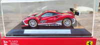 Машинка коллекционная Ferrari - 488 Challenge EVO 2020, 1:43, красная, открывающиеся двери, Bburago #23, Вячеслав М.