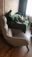Кресло Малибу для отдыха дома, в гостиную, для дачи, на балкон, серое, Аллегро КЛАССИКА #2, Прохорова Евгения
