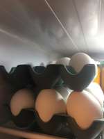 Контейнер для хранения яиц в холодильнике, подставка для яиц 15 ячеек, цвет серый #4, Гузель Я.
