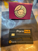 Наклейки на карту банковскую эротика порнхаб pornhub мем, 1шт #36, Олег В.