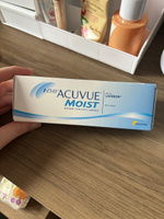 Однодневные контактные линзы Acuvue 1-Day Moist, 30 шт. R: 8.5, D: -4.25 #29, Софья П.