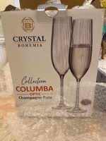 Набор фужеров для шампанского Crystalite Bohemia COLUMBA OPTIC 260 мл 6 шт. #6, максимушкина А.